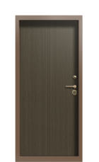 Дверь Termo Ral 8025 Орех американский 1356 вид внутри