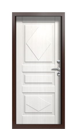 Дверь TermoPlus Ral 5005 Белое дерево 160