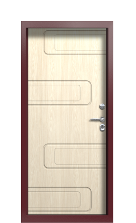 Дверь TermoPlus Багет Decoline ванильный дуб ral 3005 D004