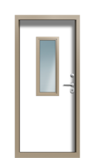 Дверь Termo Ral 1019 RAL 7002 1303 вид внутри
