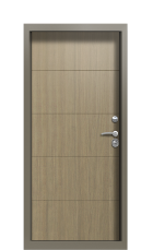 Дверь Termo Ral 7006 Светло-серый 1236 вид внутри