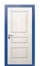 Дверь TermoWood Ral 5005 Граб белый 1466 вид снаружи