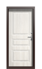 Дверь Termo Woodline тик tobacco вид внутри