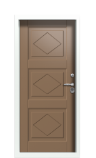 Дверь Termo Ral 9003 Ral 8025 1507 вид внутри