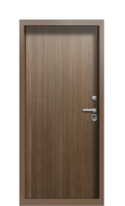 Дверь Termo Ral 8025 Тик 1068 вид внутри