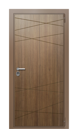 Дверь TermoWood Ral 8025 Тик 1068