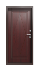 Дверь Termo Ral 8017 Темно-красный 1354 вид внутри