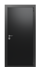 Дверь TermoWood Vesuvio Collori Ral 9005 2637 вид снаружи