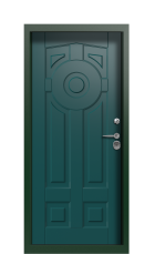 Дверь Termo Patina Collori Зеленое сукно 2689 вид внутри