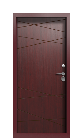 Дверь TermoWood Ral 3005 Woodline Темно-красный 2576