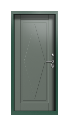 Дверь TermoWood Ral 6028 RAL 7009 1383