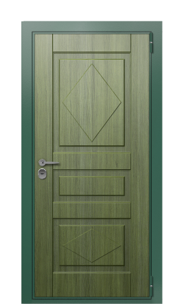 Дверь TermoWood Ral 6028 RAL 7009 1383