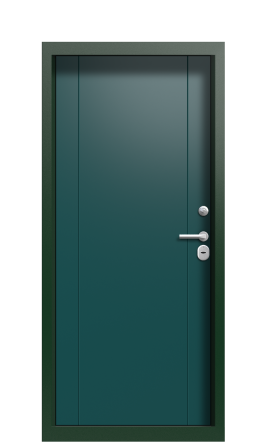 Дверь TermoWood Ral 6028 Серо-Голубая 670