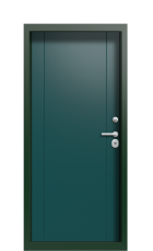 Дверь Termo Ral 6028 Серо-Голубая 670 вид внутри