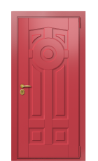 Дверь TermoWood Ral 3031 RAL 3031 1335 вид снаружи