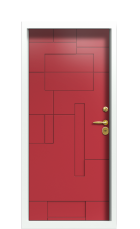 Дверь Termo Ral 9003 Ral 3031 1522 вид внутри