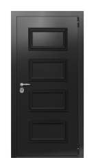 Дверь Termo Ral 9005 Кале 477 вид снаружи