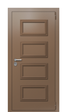 Дверь Termo Ral 8025 Кале 472 вид снаружи