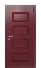 Дверь Termo Ral 3005 Securemme 1346 вид снаружи