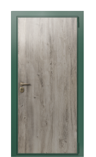 Дверь TermoWood Ral 6028 Арктическая береза 873 вид снаружи