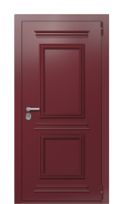 Дверь TermoPlus Ral 3005 Слоновая кость 130 вид снаружи