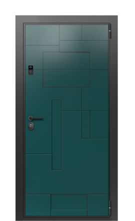 Входная дверь TermoWood Collori Зеленое сукно, Collori Слоновая кость