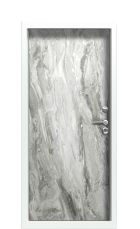 Дверь Termo Terma Белый мрамор Ral 9003 правая 880 вид внутри