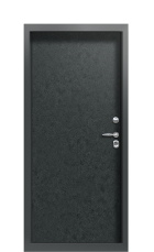 Дверь Termo Ral 7043 Чёрный Гранит 80 вид внутри
