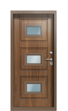 Дверь Termo Ral 8025 Бронзовая лиственница 1202 вид внутри