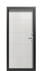 Дверь Termo Decoline light белое дерево vesuvio F014 вид внутри