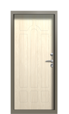 Дверь Termo Ral 7043 Ванильный Дуб 72 вид внутри