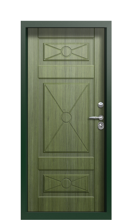 Дверь TermoPlus Patina Тёмно зелёное 451