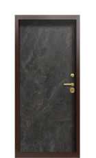 Дверь Termo Vesuvio Темный мрамор 1461 вид внутри