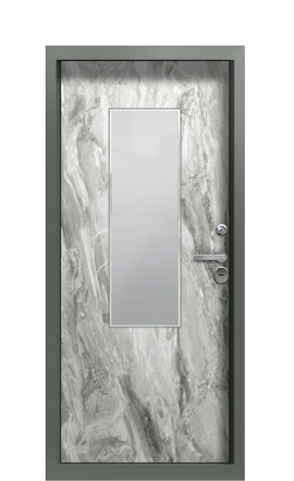 Дверь TermoWood Ral 7009 Белый мрамор 1297