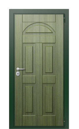 Дверь TermoWood Patina Тёмно зелёное 674
