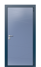 Дверь TermoWood Del Mare Ral 5014 996 вид снаружи