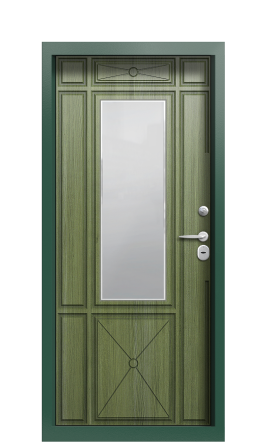 Дверь TermoWood Patina Тёмно зелёное 674
