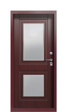 Дверь Termo Ral 3005 Woodline Темно-красный  2660 вид внутри