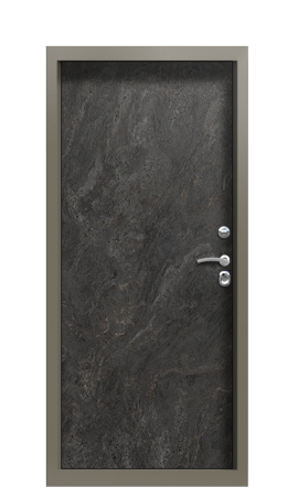 Дверь TermoPlus Terma Темный мрамор Ral 7006 Багет III правая 950