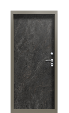 Дверь Termo Terma Темный мрамор Ral 7006 Багет III правая 950 вид внутри