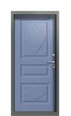 Дверь Termo Ral 7043 RAL 5014 1286 вид внутри