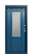 Дверь Termo Del Mare Темно-синяя 1294 вид внутри