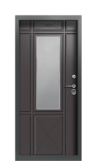 Дверь Termo Ral 7009 RAL 8019 1197 вид внутри