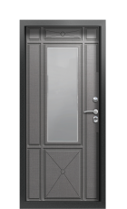 Дверь Termo Silver Дымчатое дерево 1090 вид внутри