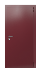 Дверь TermoPlus Ral 3005 Woodline Темно-красный 2499 вид снаружи