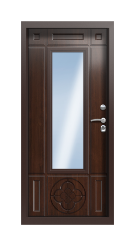 Дверь TermoWood Ral 7043 Кофейное Дерево 1417