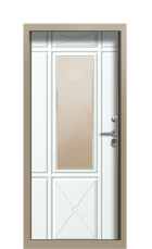 Дверь Termo Ral 1019 RAL 9003 1191 вид внутри