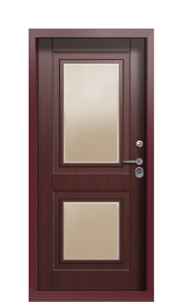 Дверь TermoWood Ral 3005 Woodline Темно-красный 2691