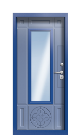 Дверь TermoWood Ral 5005 RAL 5014 1300