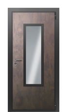 Дверь TermoWood Vesuvio Terma Premium+ Марсианский камень 2699 вид снаружи